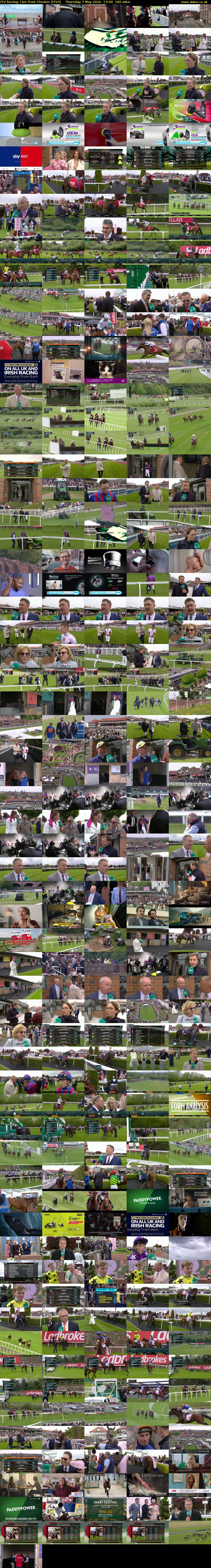 ITV Racing: Live from Chester (ITV4) Thursday 7 May 2026 13:00 - 16:00