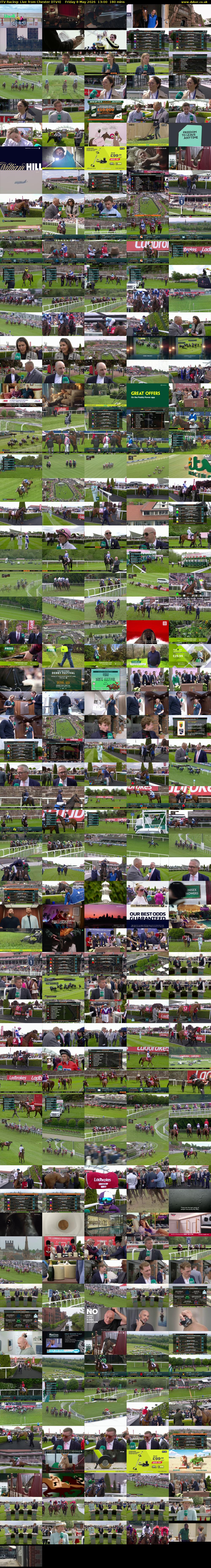 ITV Racing: Live from Chester (ITV4) Friday 8 May 2026 13:00 - 16:00