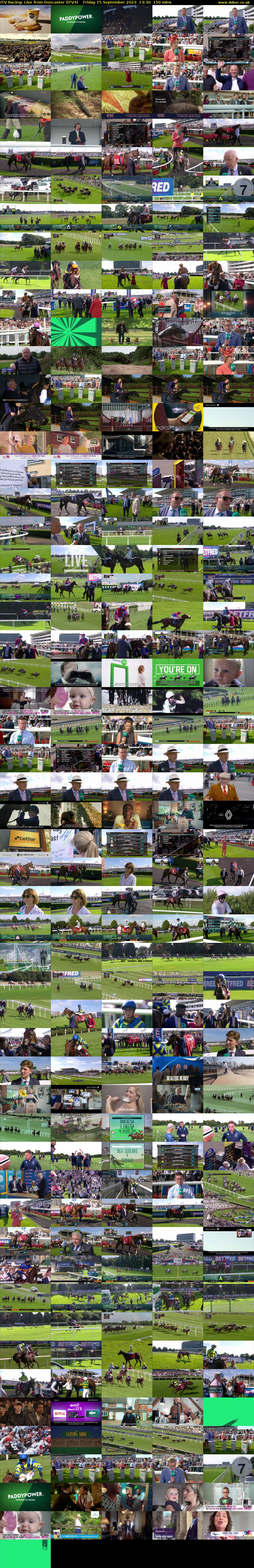ITV Racing: Live from Doncaster (ITV4) Friday 15 September 2023 13:30 - 16:00