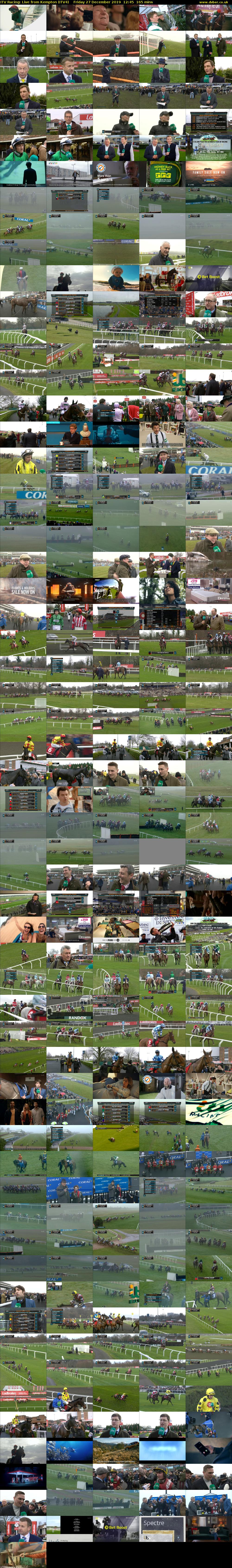 ITV Racing: Live from Kempton (ITV4) Friday 27 December 2019 12:45 - 15:30