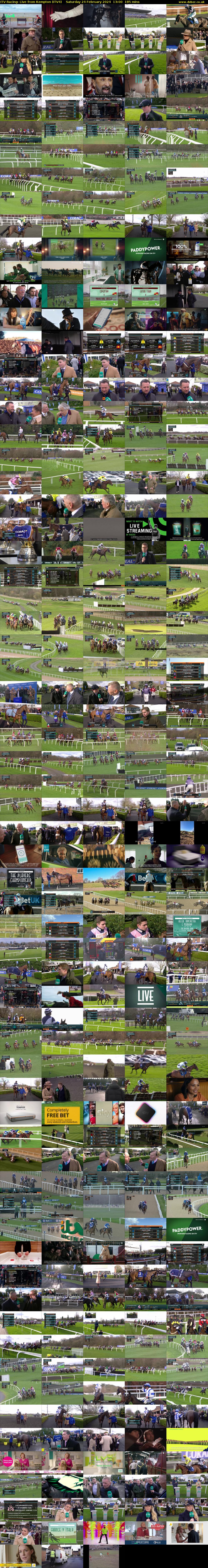ITV Racing: Live from Kempton (ITV4) Saturday 24 February 2024 13:00 - 16:05