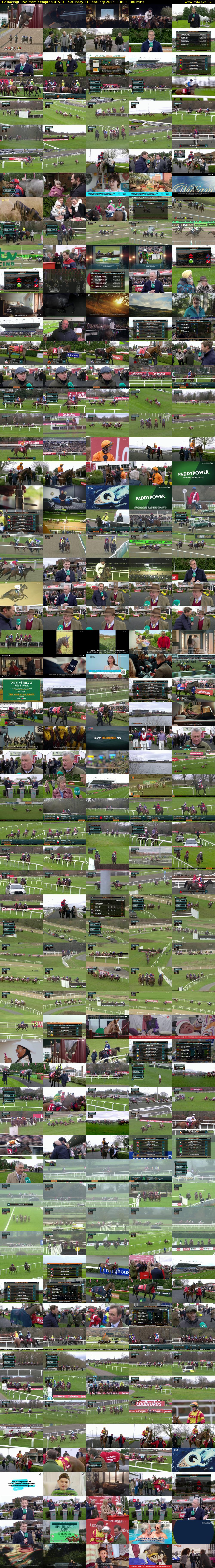 ITV Racing: Live from Kempton (ITV4) Saturday 21 February 2026 13:00 - 16:00