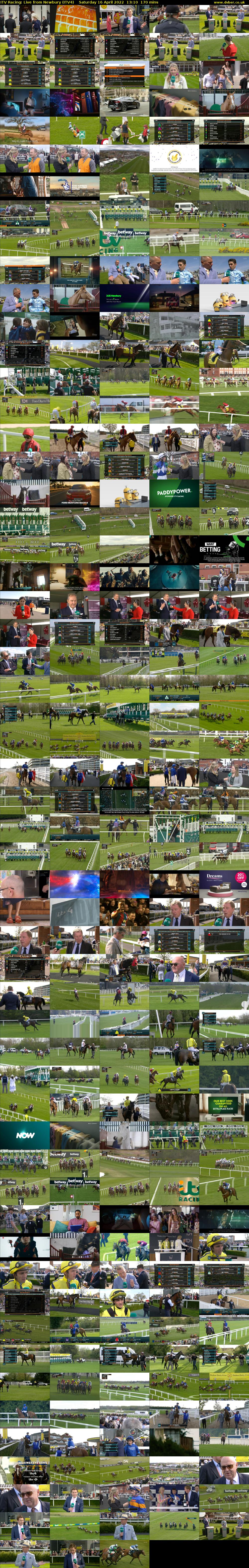 ITV Racing: Live from Newbury (ITV4) Saturday 16 April 2022 13:10 - 16:00