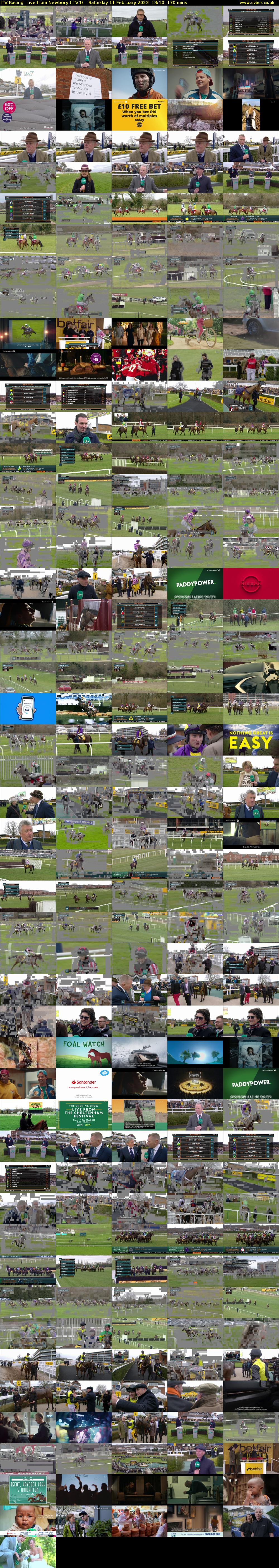 ITV Racing: Live from Newbury (ITV4) Saturday 11 February 2023 13:10 - 16:00