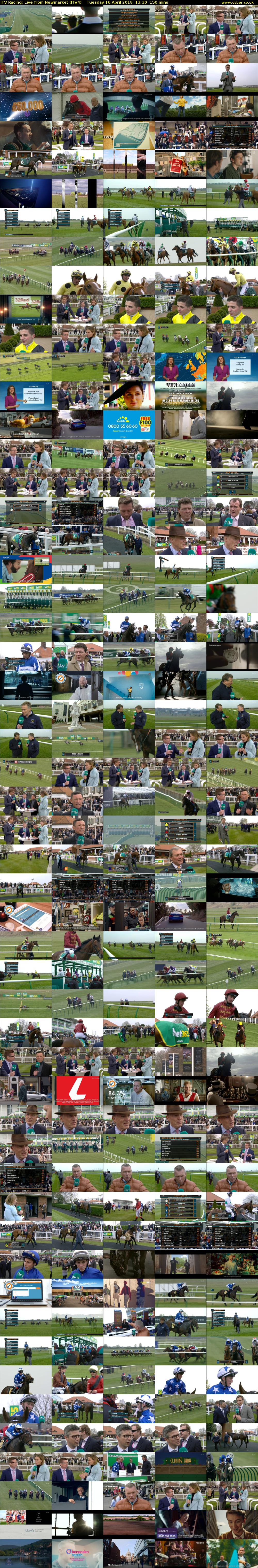 ITV Racing: Live from Newmarket (ITV4) Tuesday 16 April 2019 13:30 - 16:00