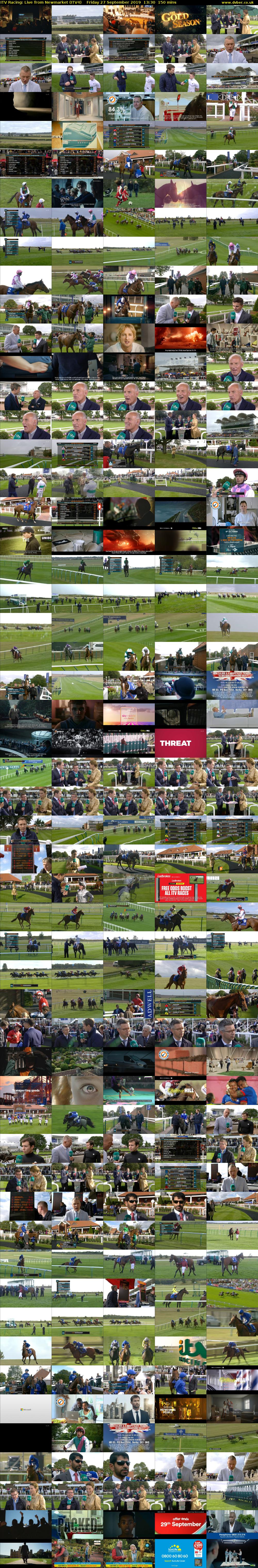 ITV Racing: Live from Newmarket (ITV4) Friday 27 September 2019 13:30 - 16:00