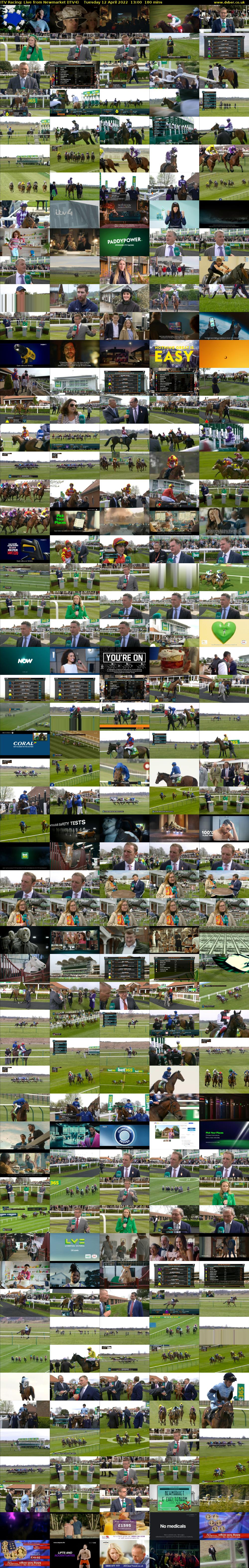ITV Racing: Live from Newmarket (ITV4) Tuesday 12 April 2022 13:00 - 16:00