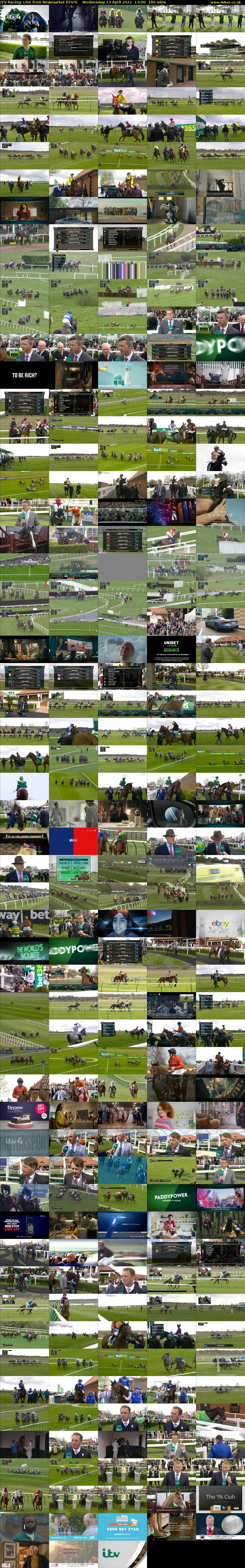 ITV Racing: Live from Newmarket (ITV4) Wednesday 13 April 2022 13:00 - 16:00