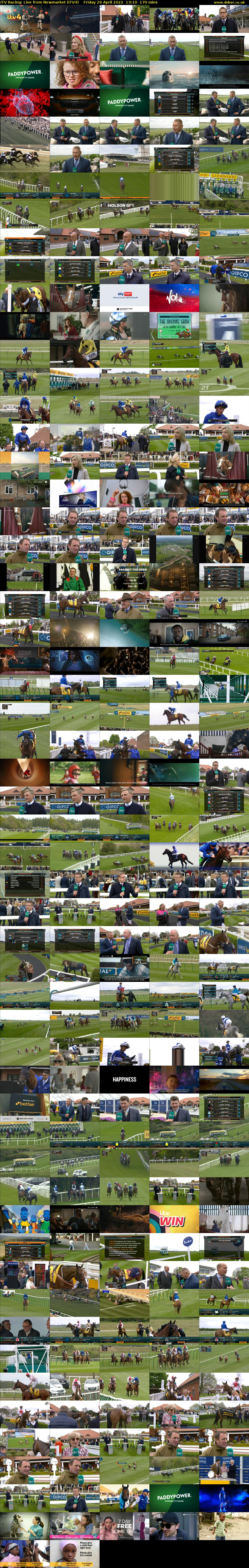 ITV Racing: Live from Newmarket (ITV4) Friday 29 April 2022 13:10 - 16:00