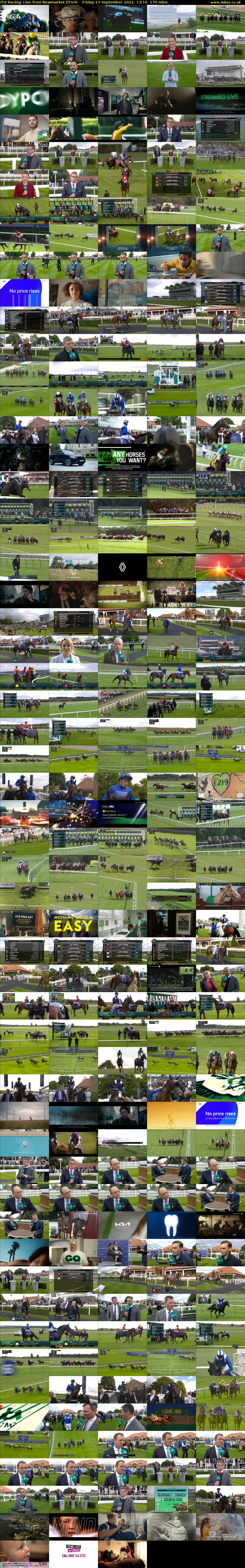 ITV Racing: Live from Newmarket (ITV4) Friday 23 September 2022 13:10 - 16:00