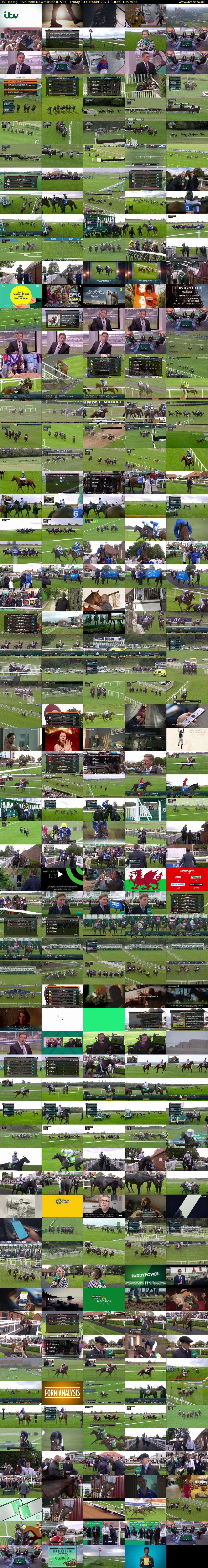 ITV Racing: Live from Newmarket (ITV4) Friday 13 October 2023 13:25 - 16:30