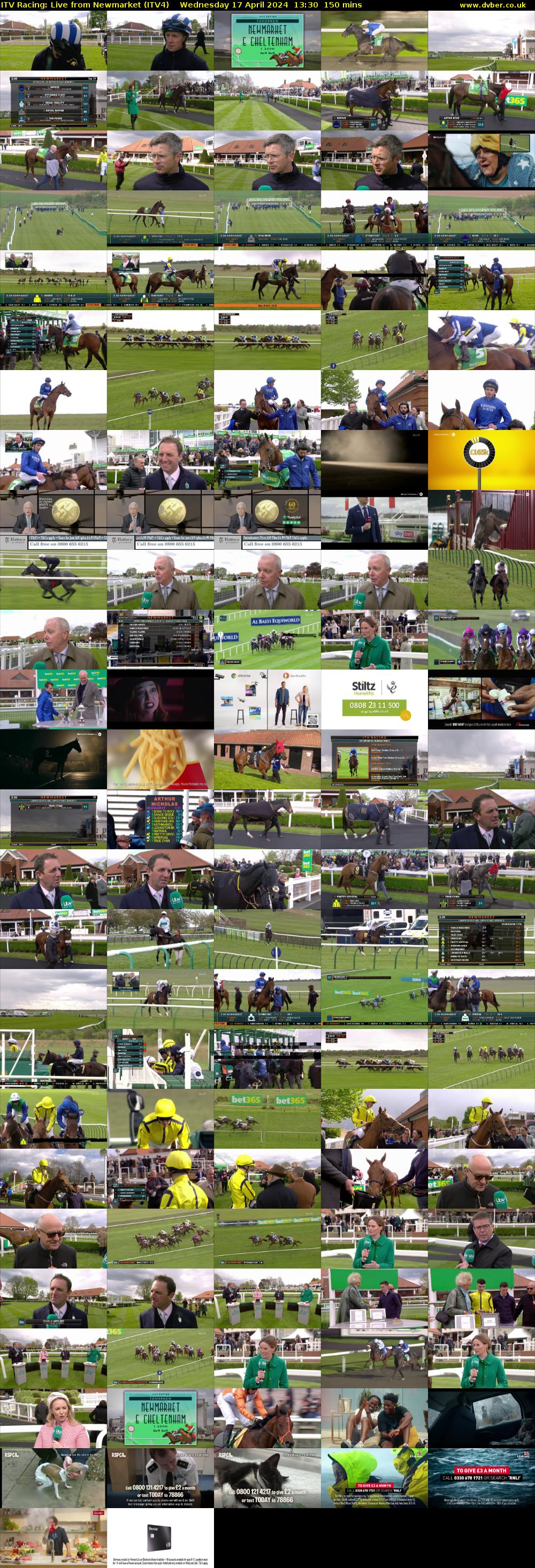 ITV Racing: Live from Newmarket (ITV4) Wednesday 17 April 2024 13:30 - 16:00