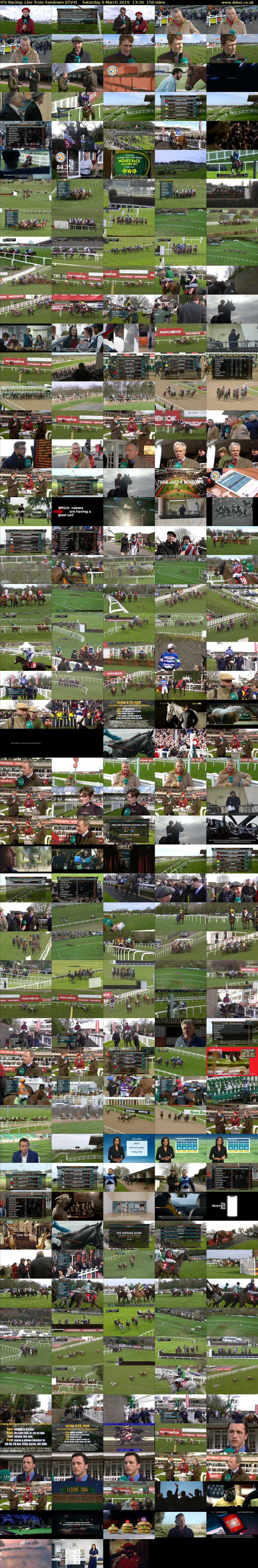 ITV Racing: Live from Sandown (ITV4) Saturday 9 March 2019 13:30 - 16:00