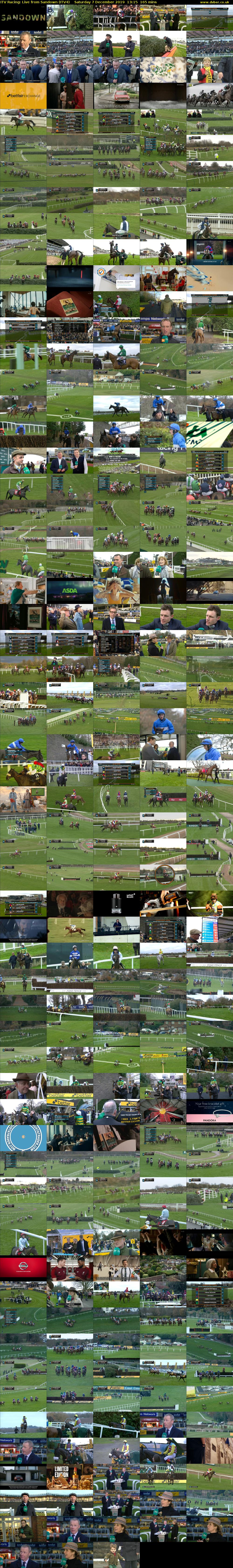 ITV Racing: Live from Sandown (ITV4) Saturday 7 December 2019 13:15 - 16:00