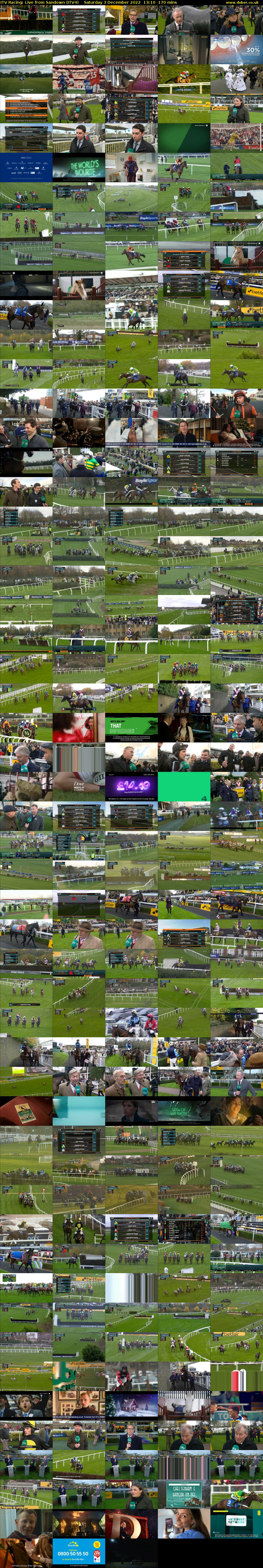 ITV Racing: Live from Sandown (ITV4) Saturday 3 December 2022 13:10 - 16:00