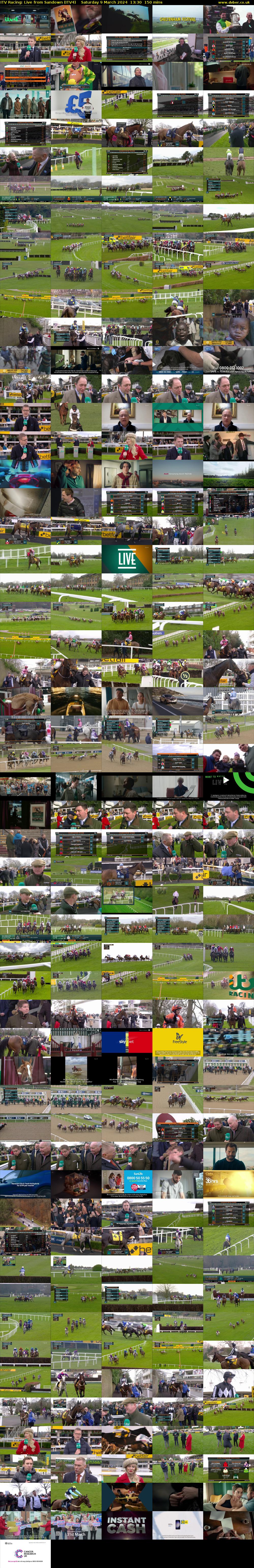 ITV Racing: Live from Sandown (ITV4) Saturday 9 March 2024 13:30 - 16:00