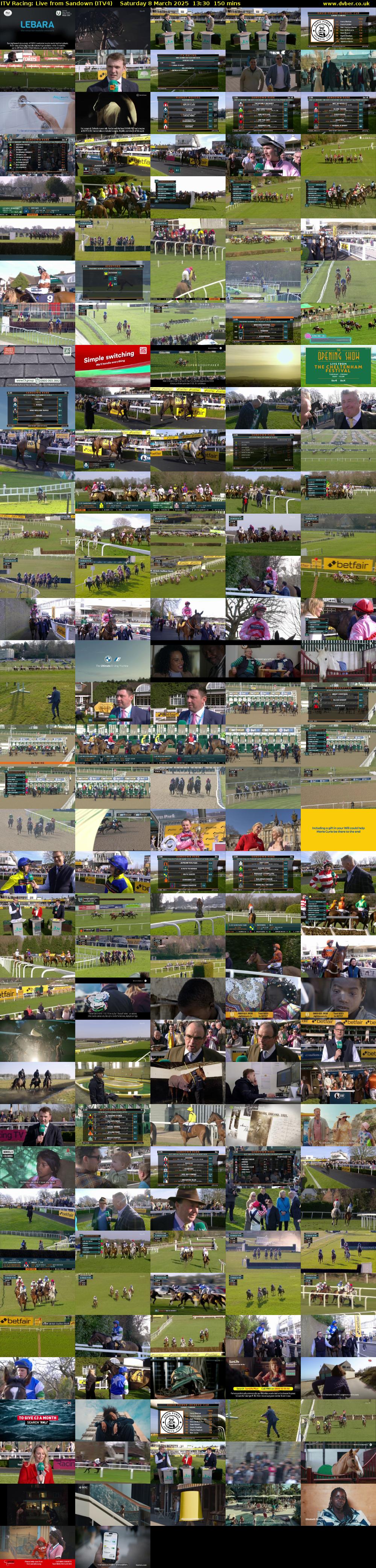 ITV Racing: Live from Sandown (ITV4) Saturday 8 March 2025 13:30 - 16:00