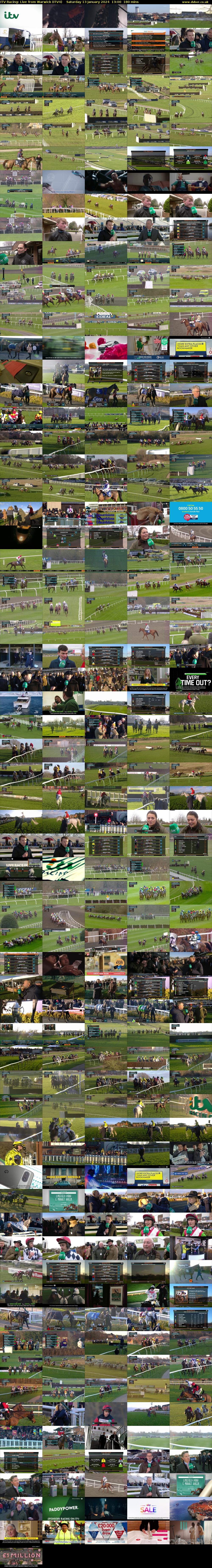 ITV Racing: Live from Warwick (ITV4) Saturday 13 January 2024 13:00 - 16:00