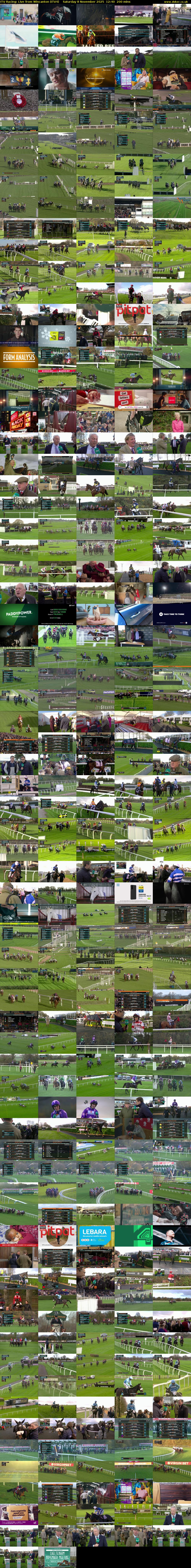 ITV Racing: Live from Wincanton (ITV4) Saturday 8 November 2025 12:40 - 16:00