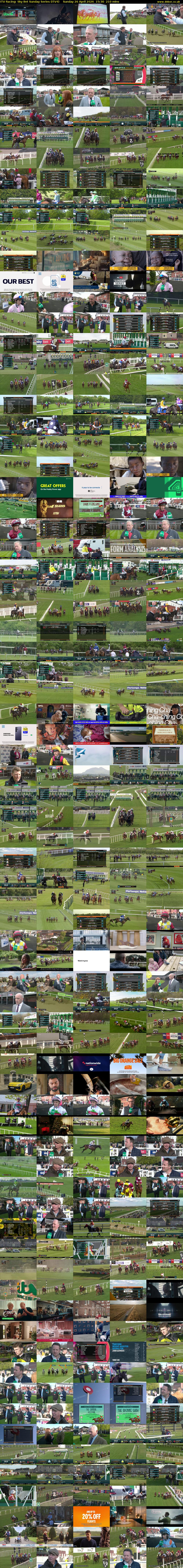 ITV Racing: Sky Bet Sunday Series (ITV4) Sunday 26 April 2026 15:30 - 19:00