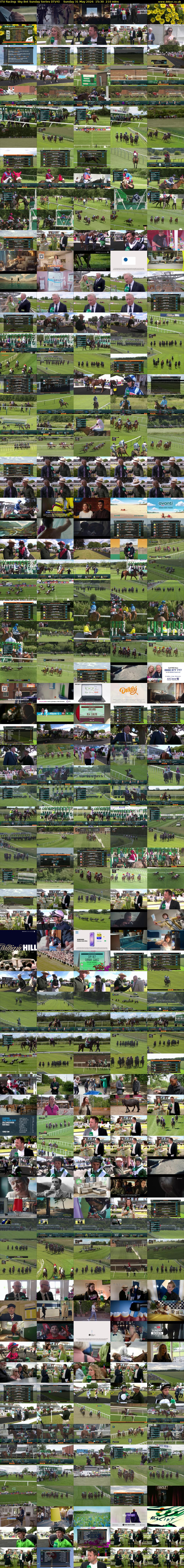 ITV Racing: Sky Bet Sunday Series (ITV4) Sunday 31 May 2026 15:30 - 19:00