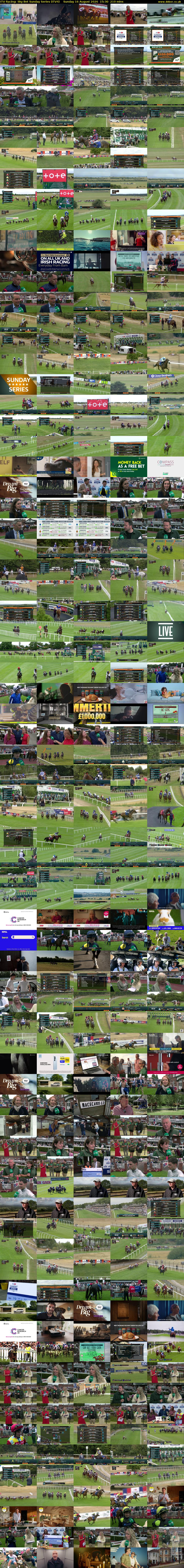 ITV Racing: Sky Bet Sunday Series (ITV4) Sunday 16 August 2026 15:30 - 19:00