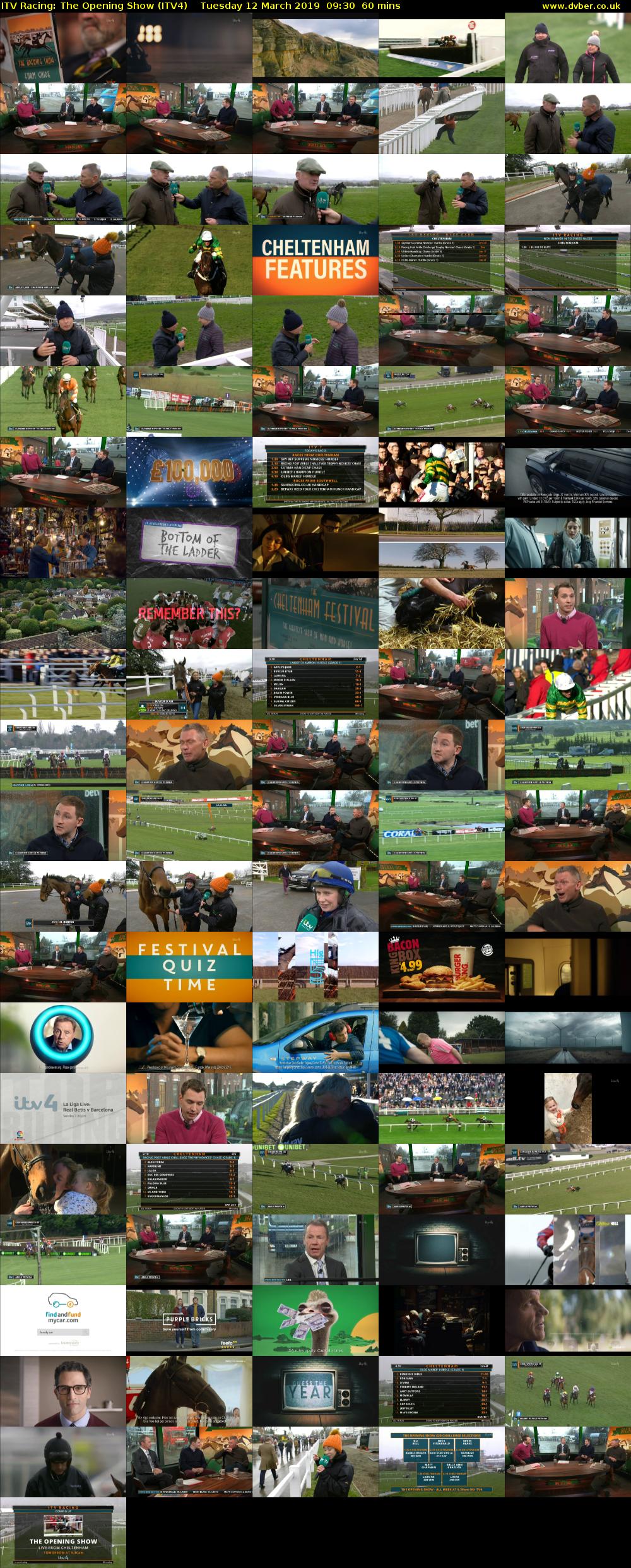 ITV Racing: The Opening Show (ITV4) Tuesday 12 March 2019 09:30 - 10:30