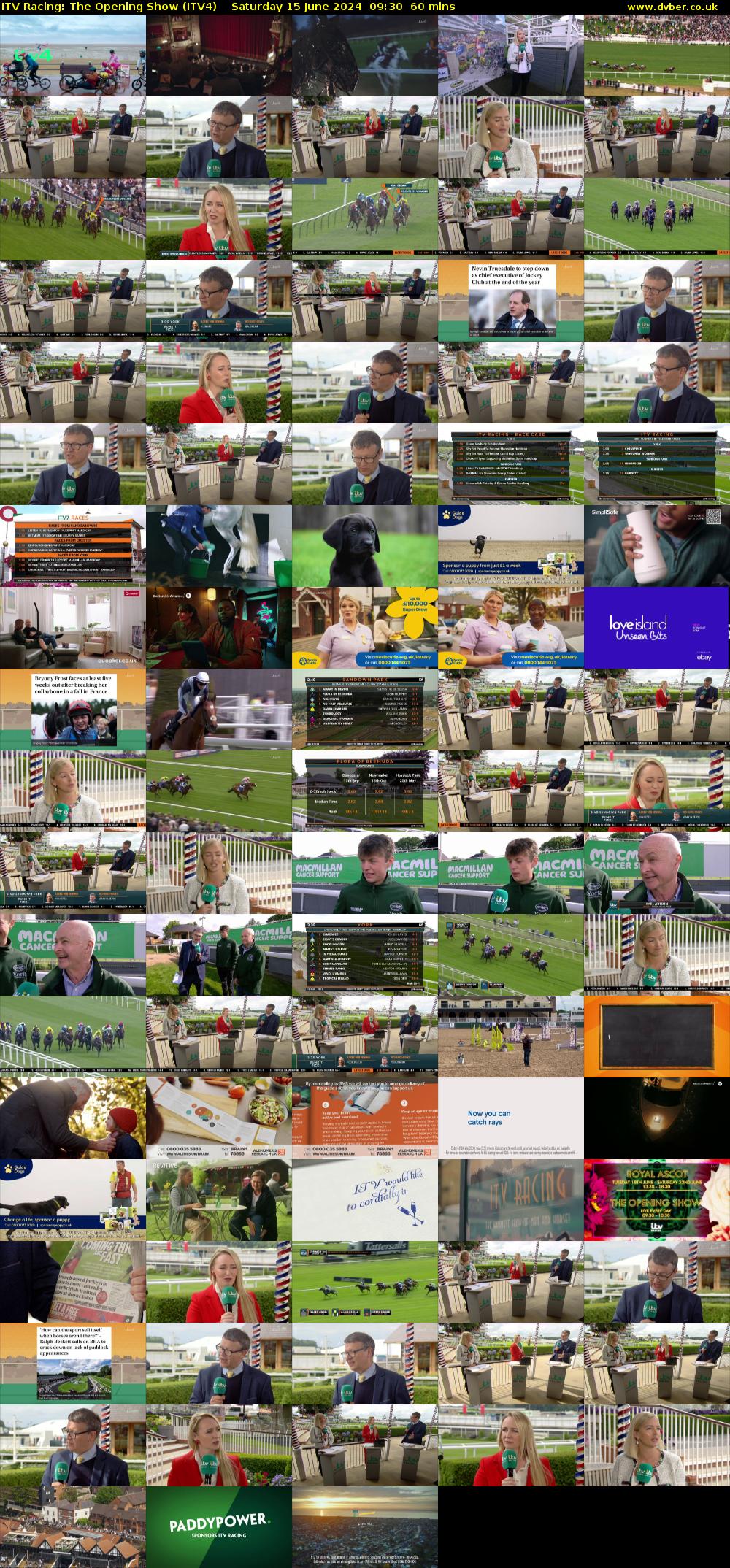 ITV Racing: The Opening Show (ITV4) Saturday 15 June 2024 09:30 - 10:30