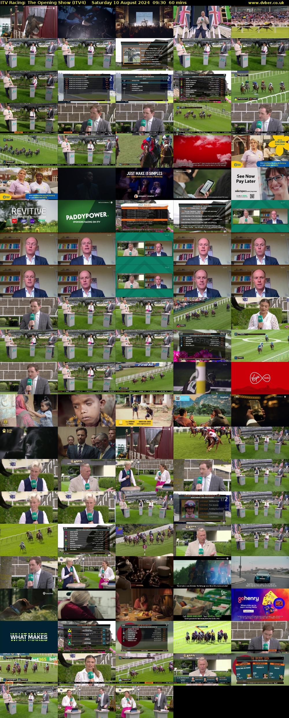 ITV Racing: The Opening Show (ITV4) Saturday 10 August 2024 09:30 - 10:30