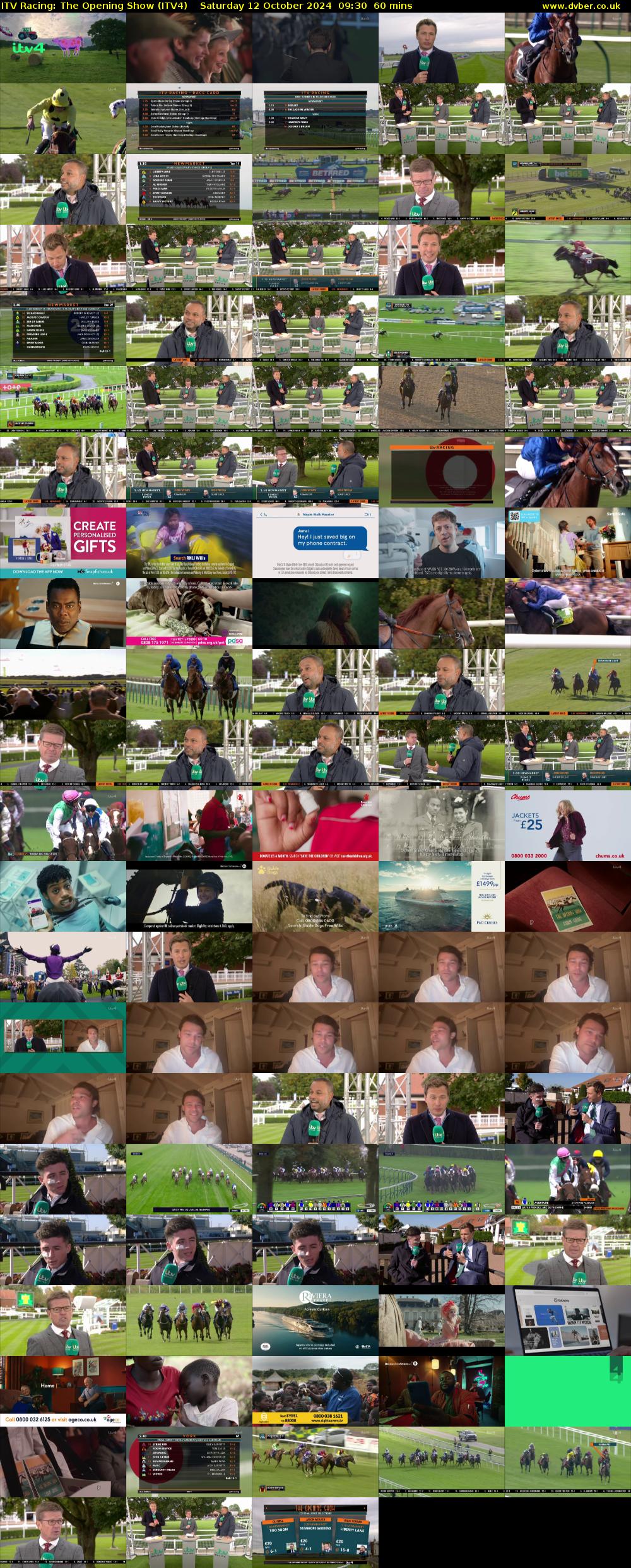 ITV Racing: The Opening Show (ITV4) Saturday 12 October 2024 09:30 - 10:30