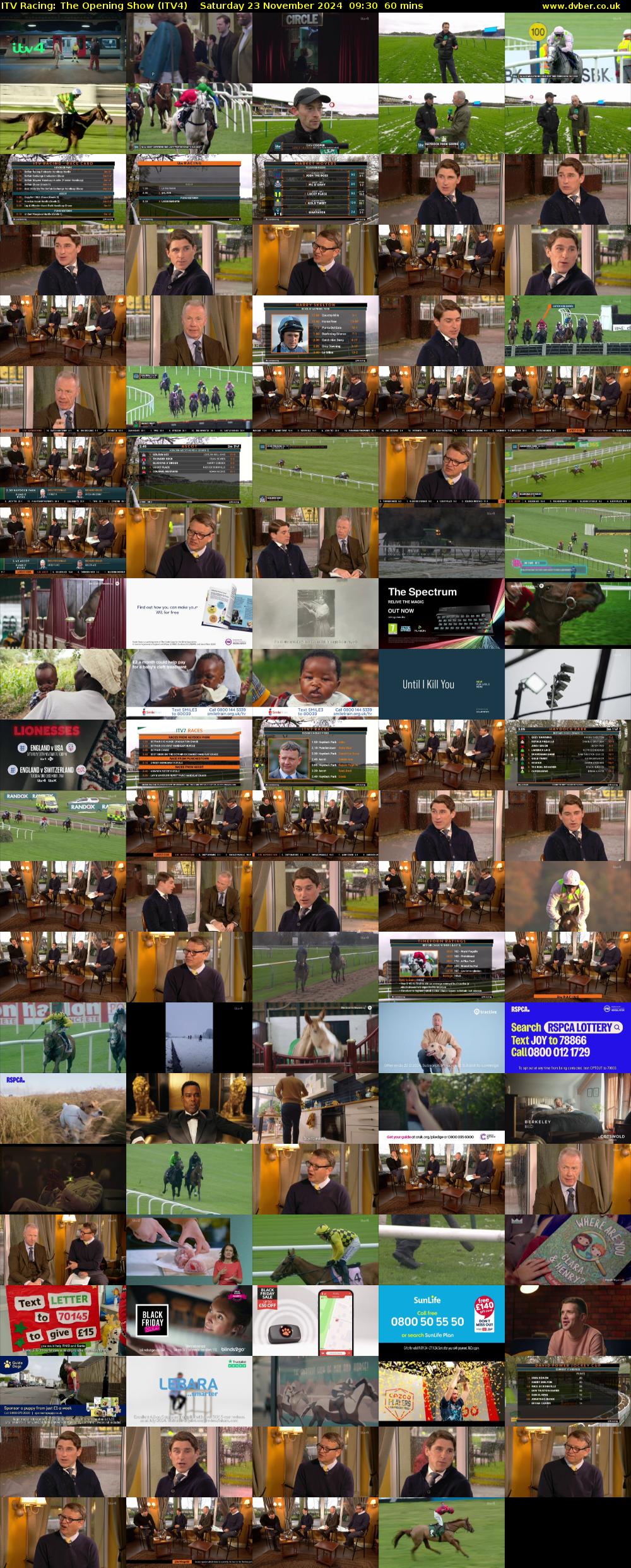 ITV Racing: The Opening Show (ITV4) Saturday 23 November 2024 09:30 - 10:30