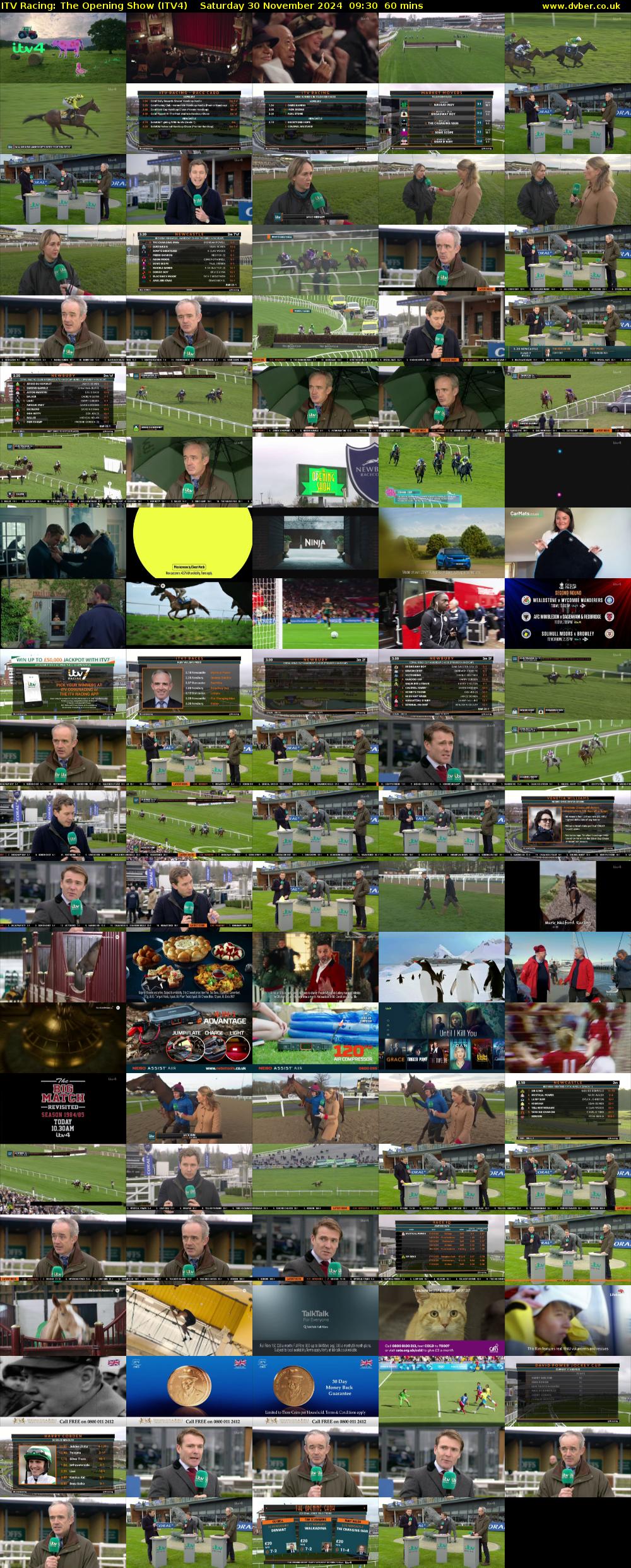ITV Racing: The Opening Show (ITV4) Saturday 30 November 2024 09:30 - 10:30