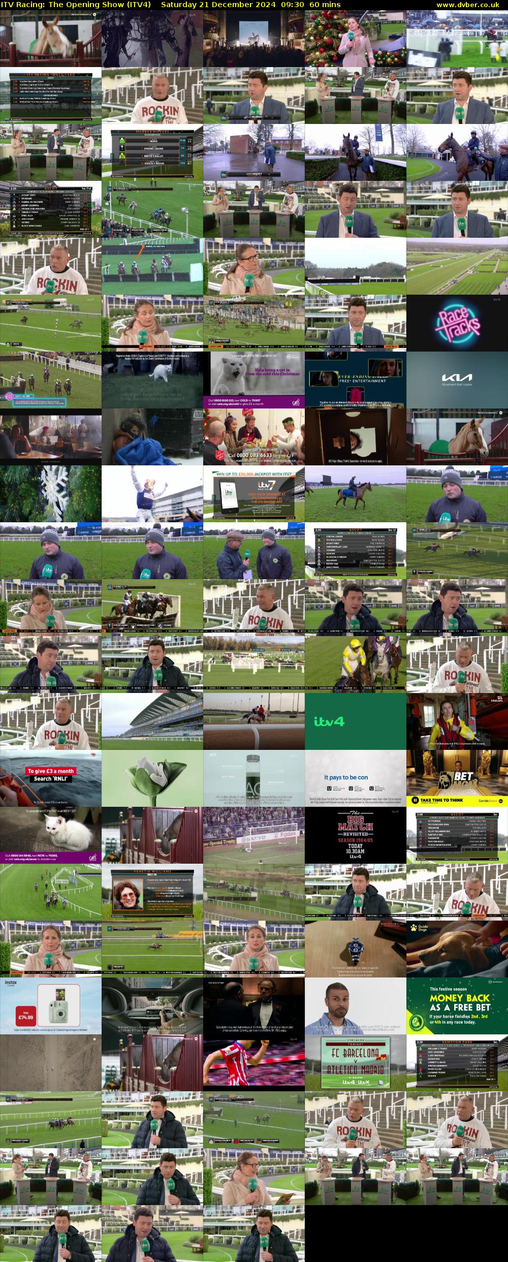 ITV Racing: The Opening Show (ITV4) Saturday 21 December 2024 09:30 - 10:30