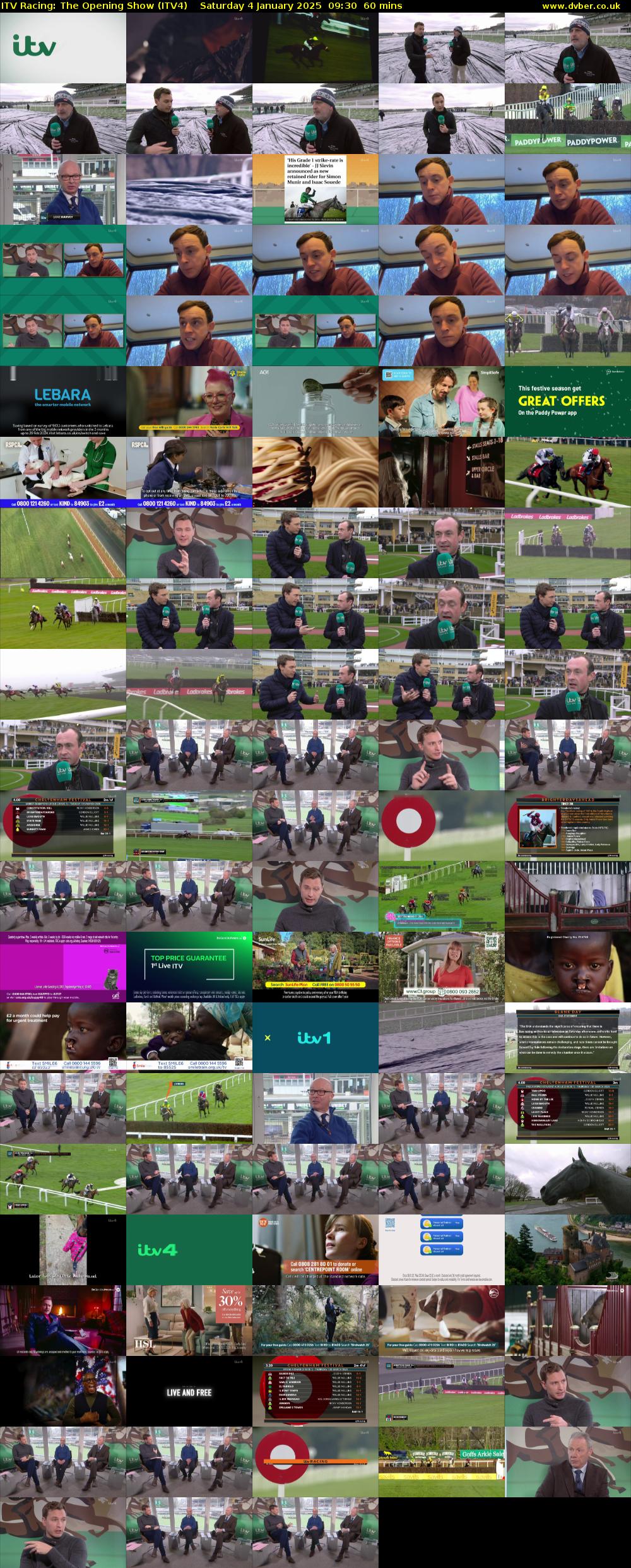 ITV Racing: The Opening Show (ITV4) Saturday 4 January 2025 09:30 - 10:30