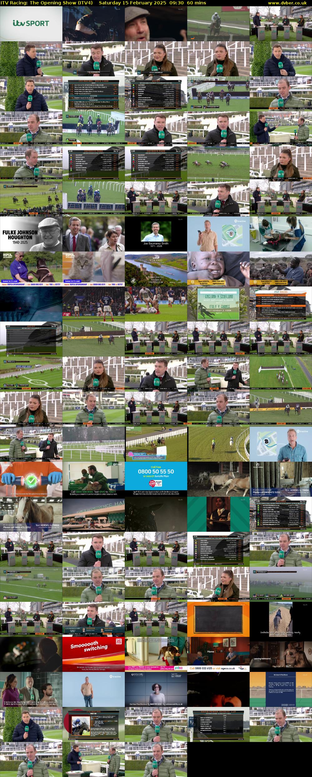 ITV Racing: The Opening Show (ITV4) Saturday 15 February 2025 09:30 - 10:30