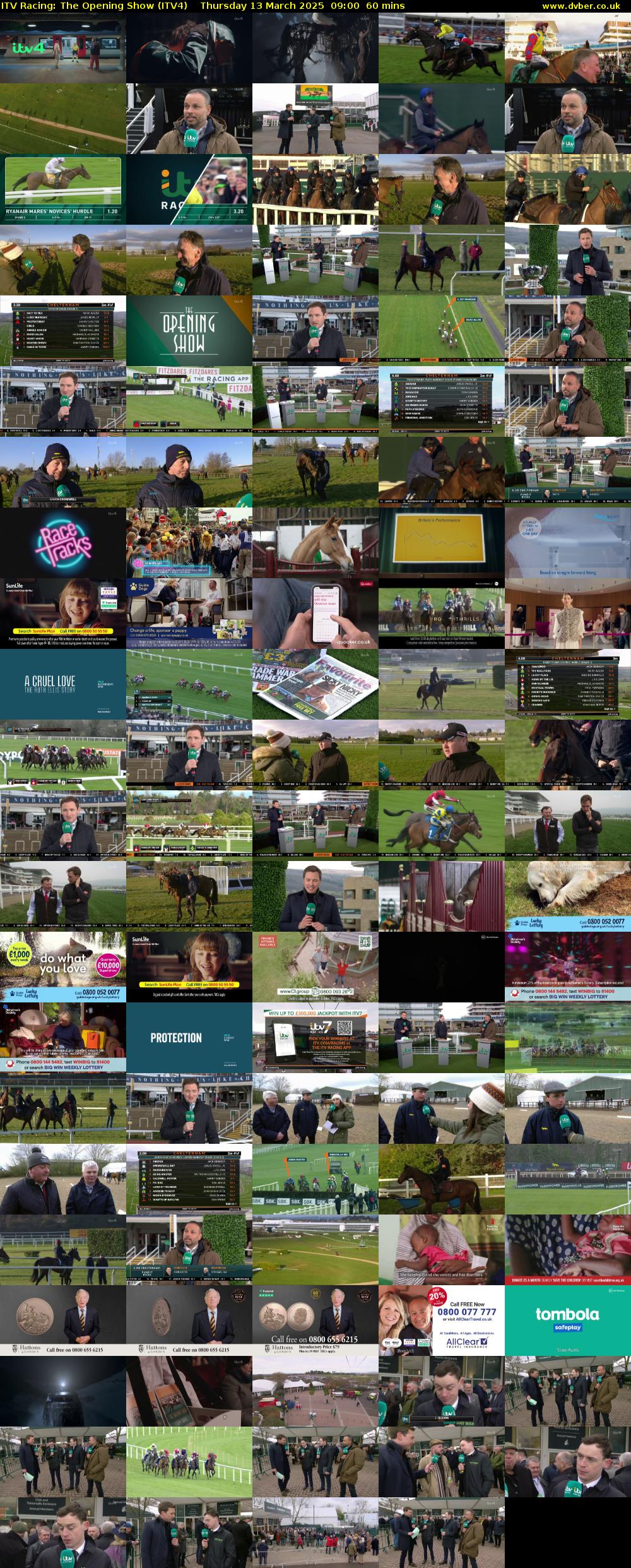 ITV Racing: The Opening Show (ITV4) Thursday 13 March 2025 09:00 - 10:00
