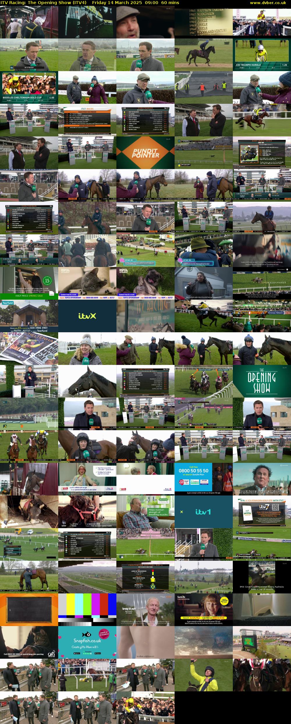 ITV Racing: The Opening Show (ITV4) Friday 14 March 2025 09:00 - 10:00