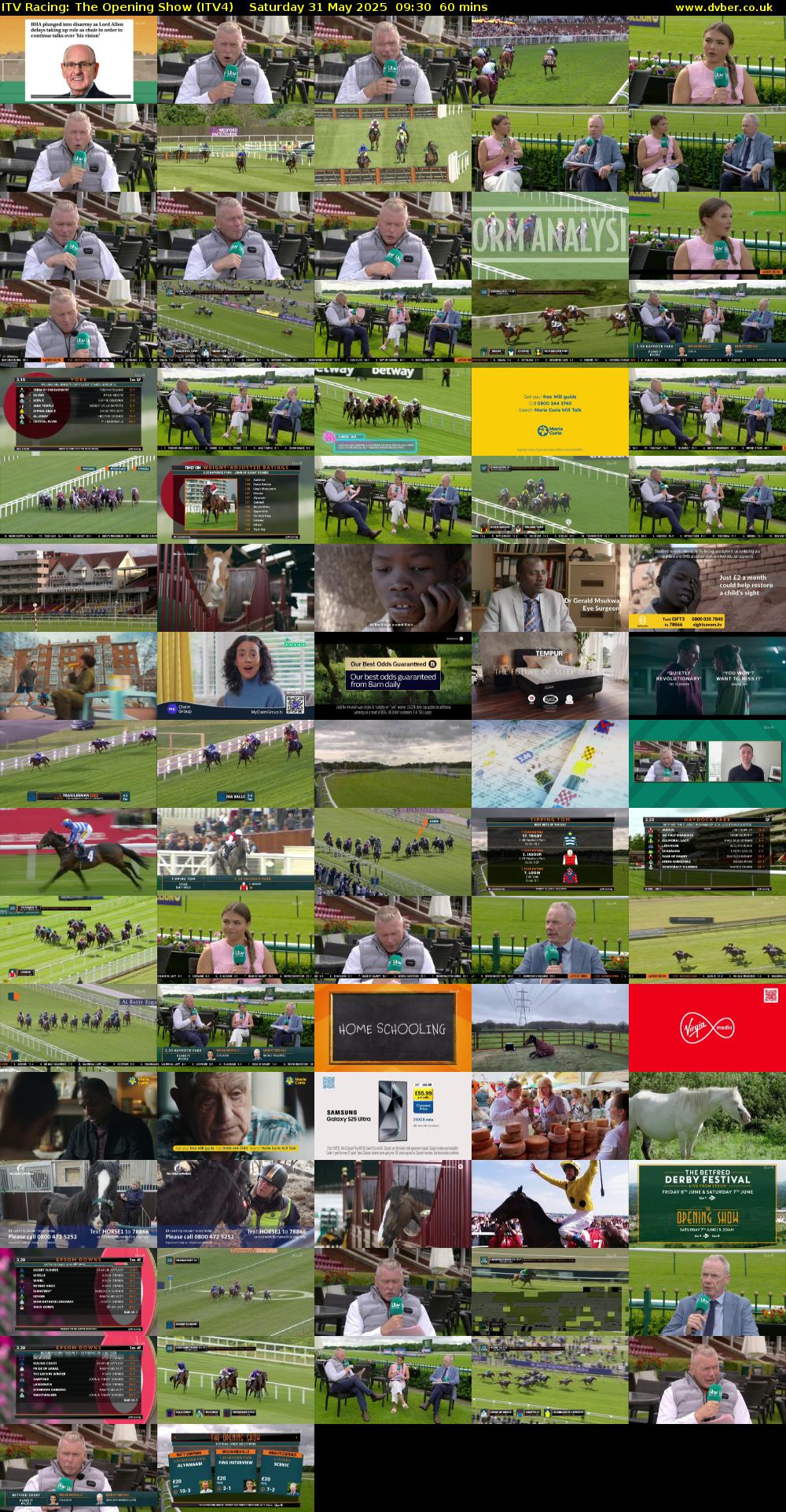 ITV Racing: The Opening Show (ITV4) Saturday 31 May 2025 09:30 - 10:30