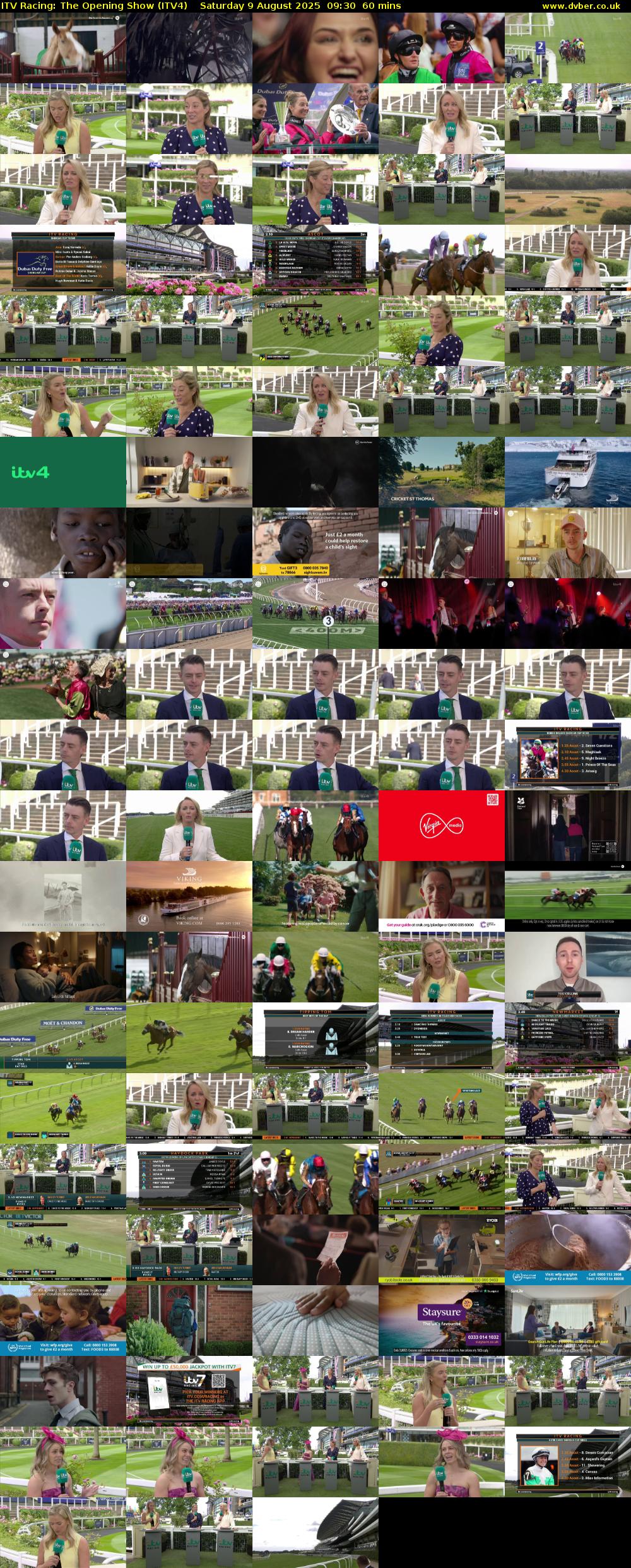 ITV Racing: The Opening Show (ITV4) Saturday 9 August 2025 09:30 - 10:30