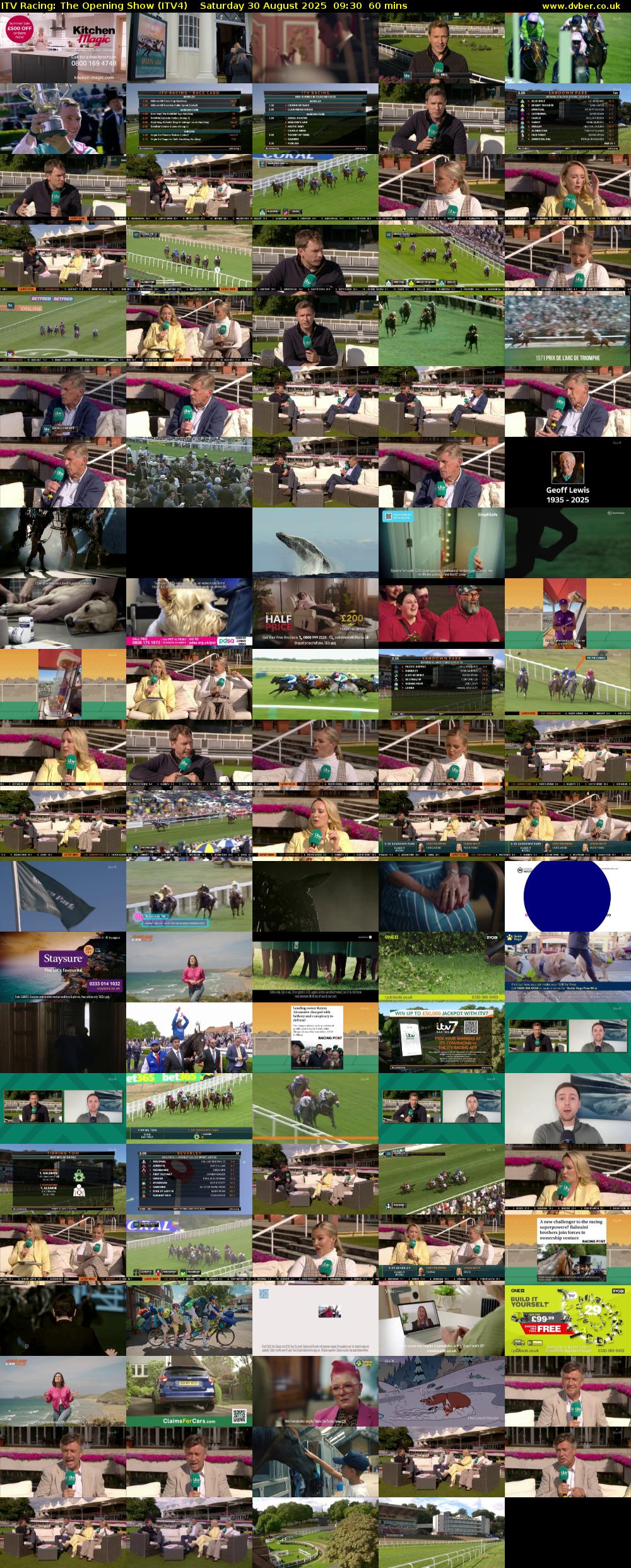 ITV Racing: The Opening Show (ITV4) Saturday 30 August 2025 09:30 - 10:30