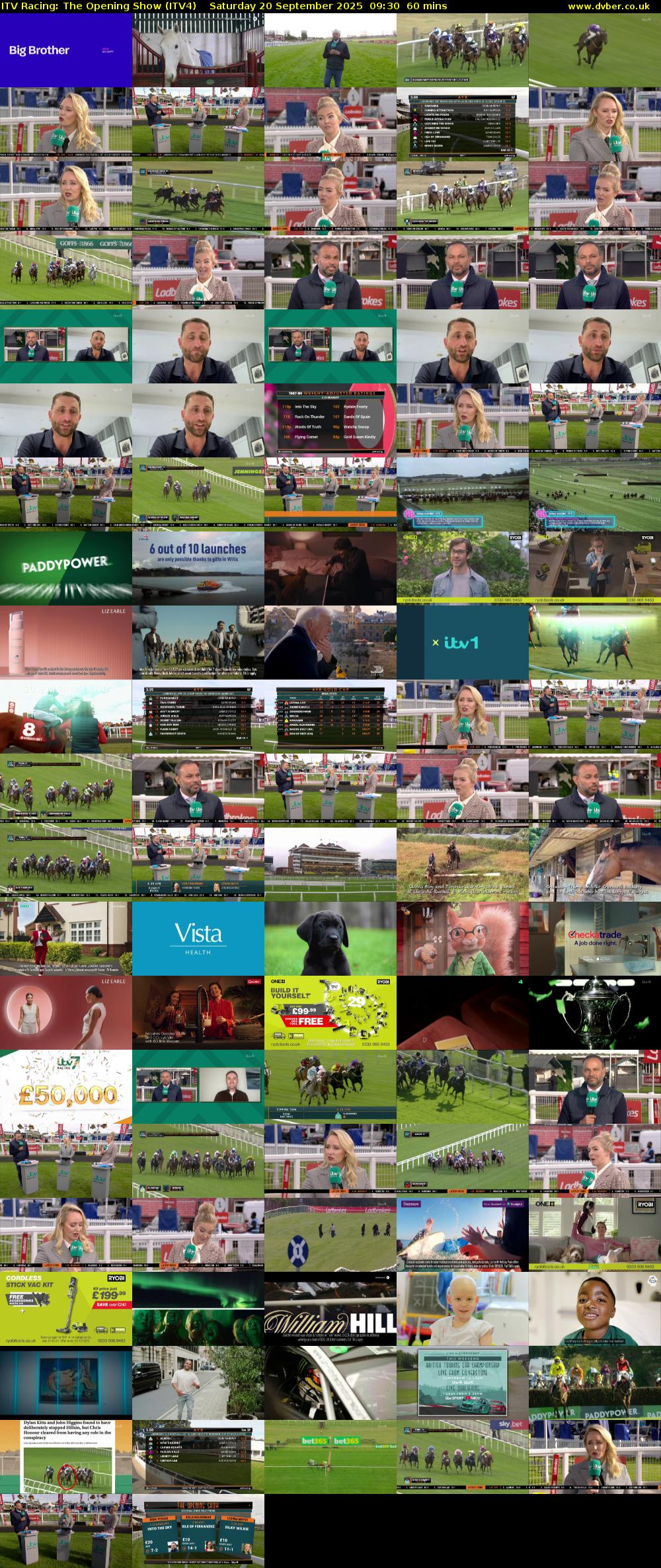 ITV Racing: The Opening Show (ITV4) Saturday 20 September 2025 09:30 - 10:30