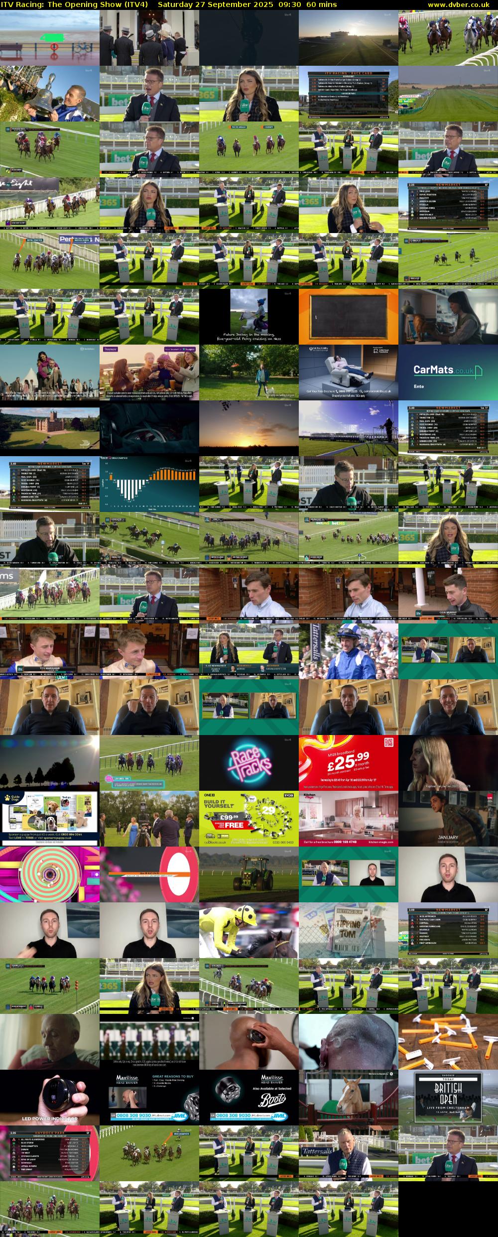 ITV Racing: The Opening Show (ITV4) Saturday 27 September 2025 09:30 - 10:30