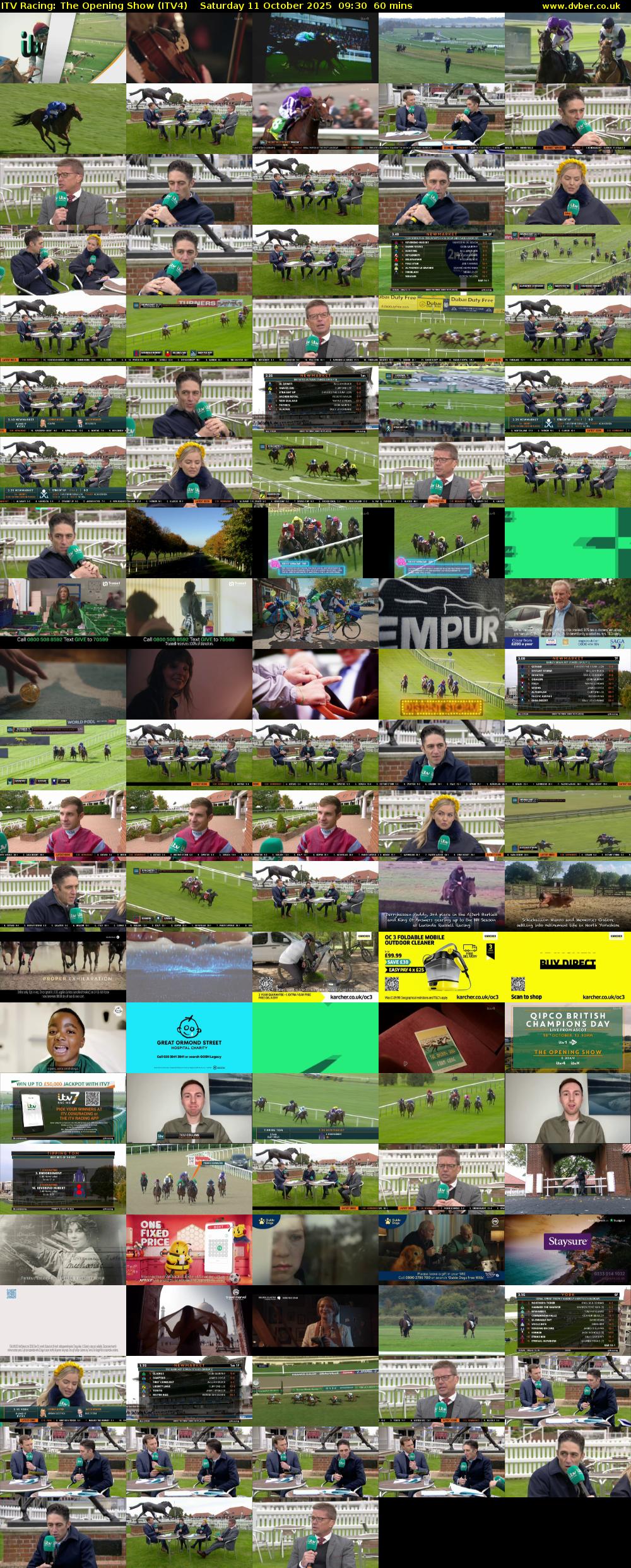 ITV Racing: The Opening Show (ITV4) Saturday 11 October 2025 09:30 - 10:30