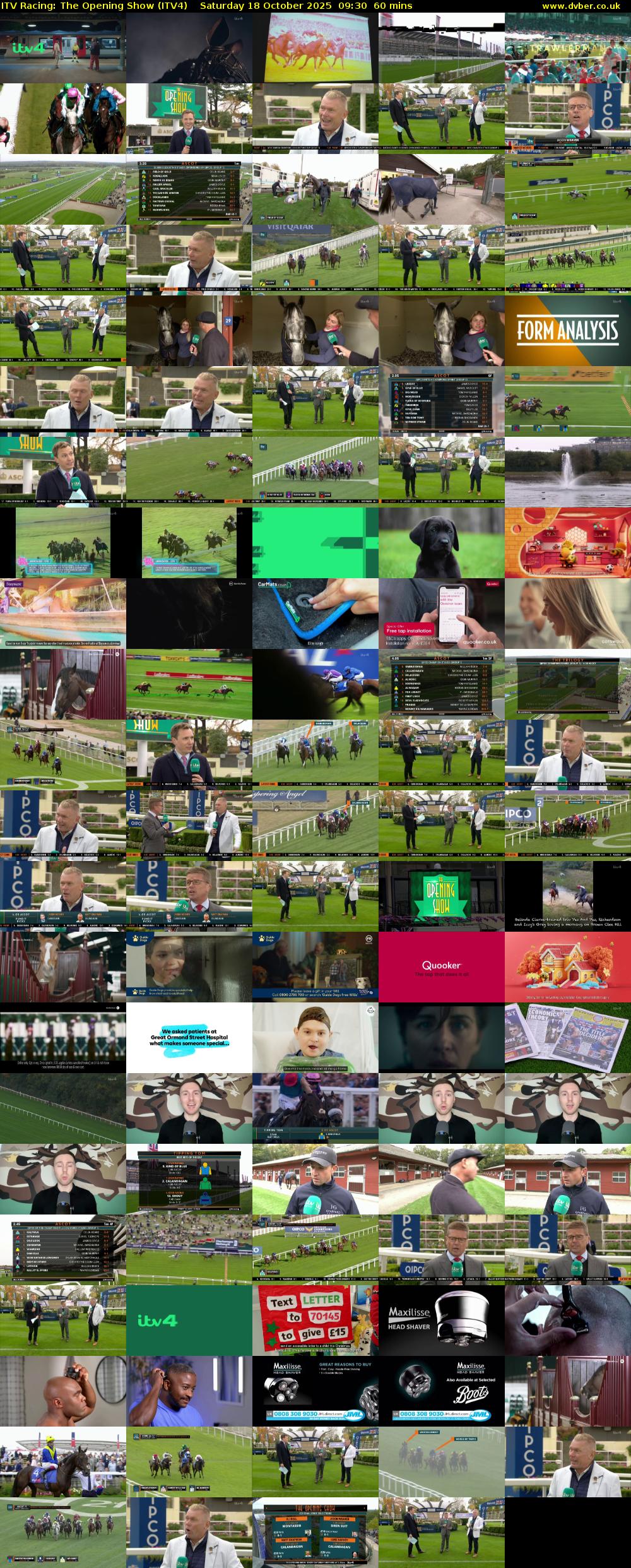 ITV Racing: The Opening Show (ITV4) Saturday 18 October 2025 09:30 - 10:30