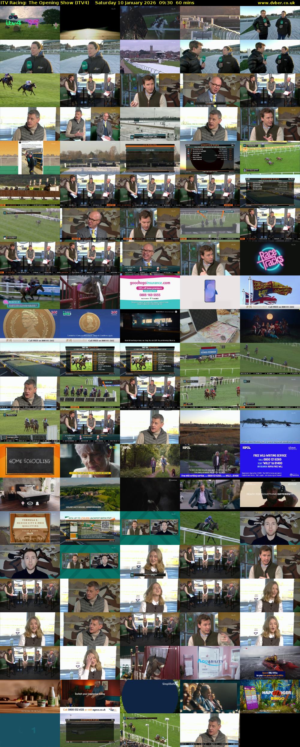 ITV Racing: The Opening Show (ITV4) Saturday 10 January 2026 09:30 - 10:30