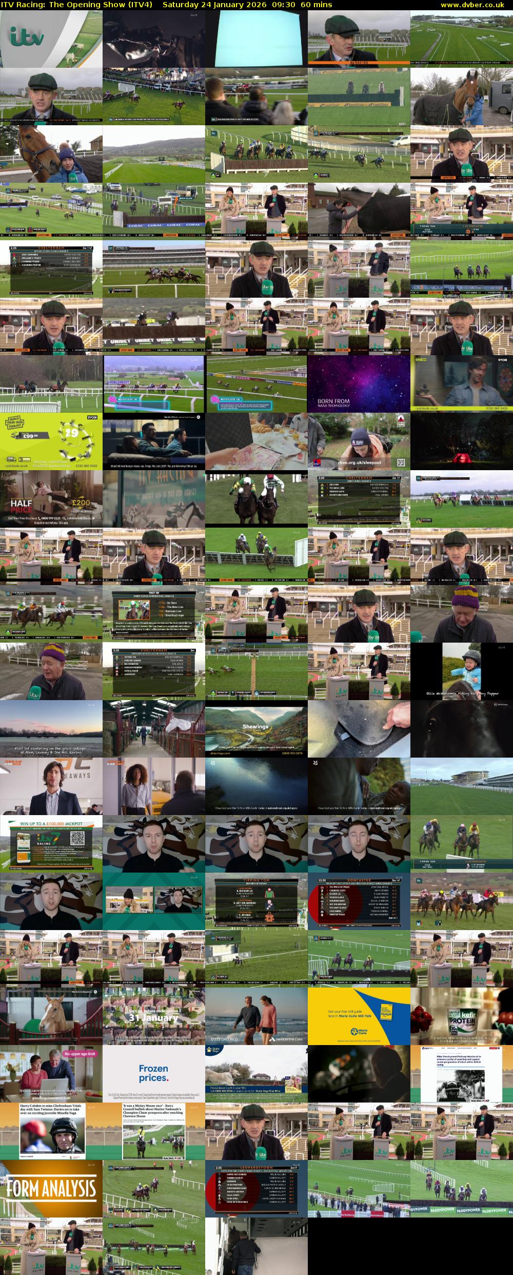 ITV Racing: The Opening Show (ITV4) Saturday 24 January 2026 09:30 - 10:30