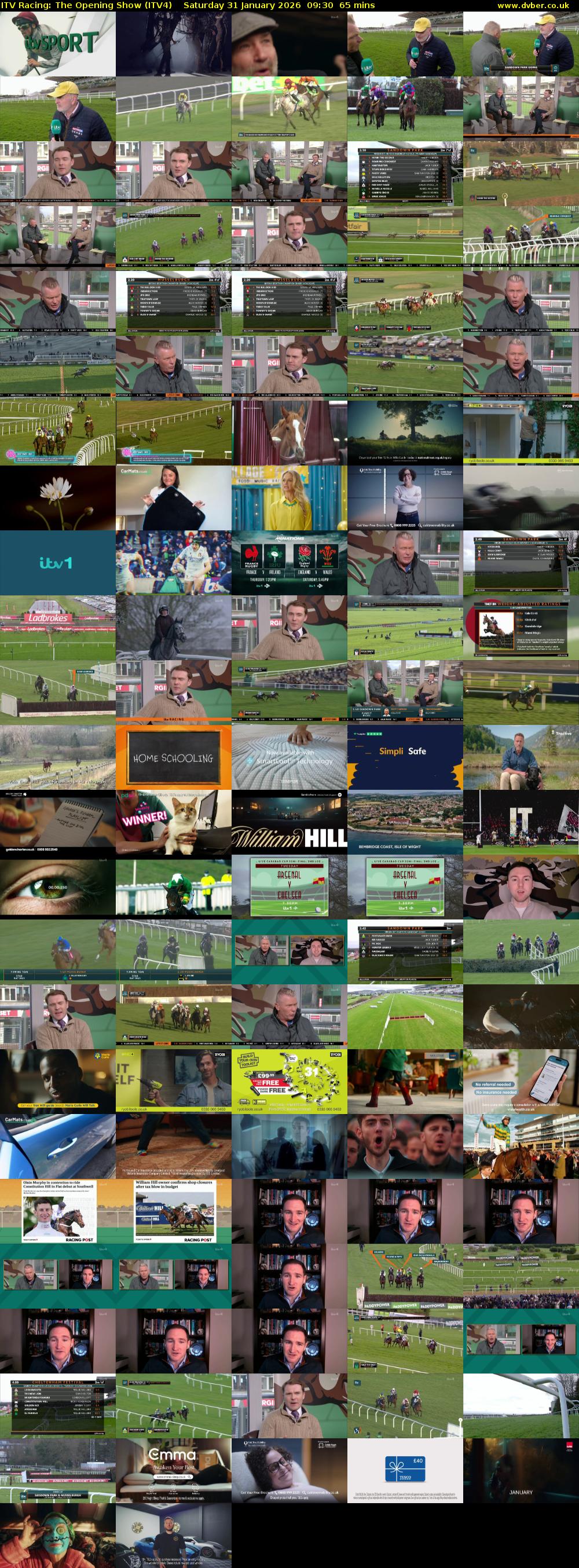 ITV Racing: The Opening Show (ITV4) Saturday 31 January 2026 09:30 - 10:35