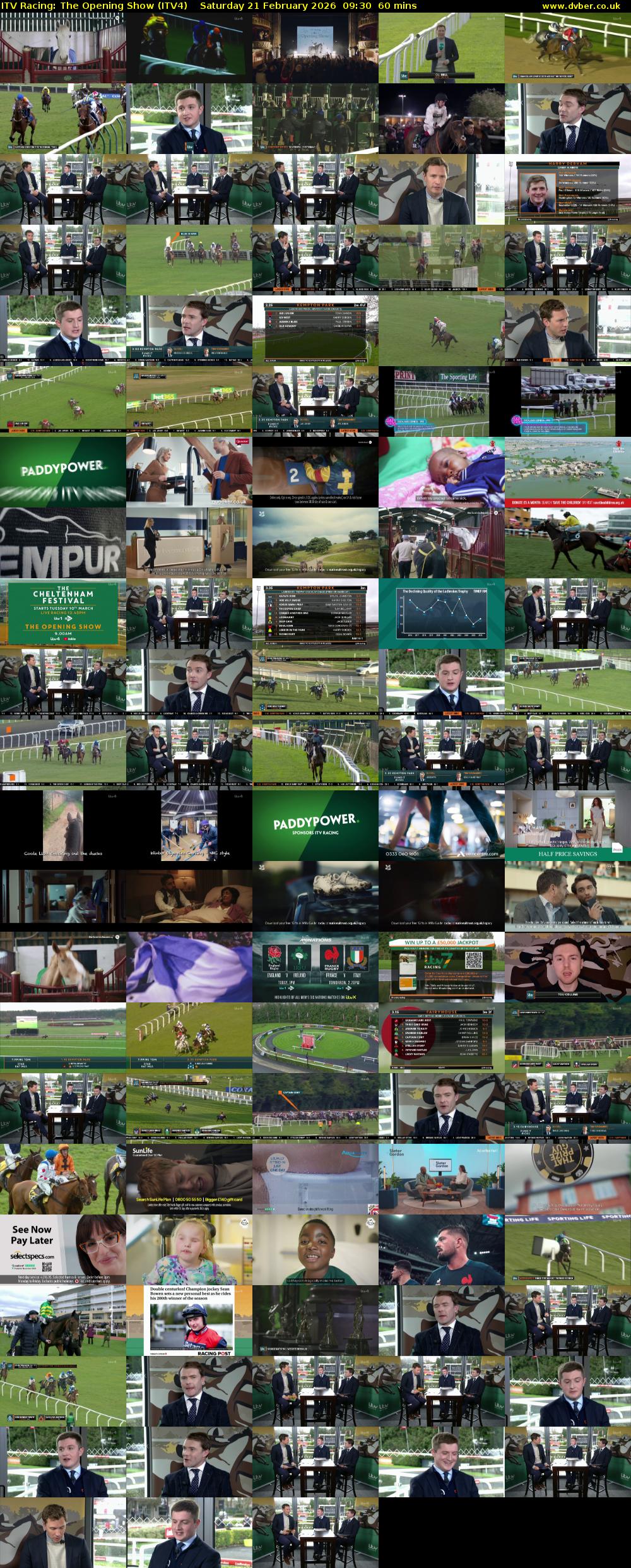 ITV Racing: The Opening Show (ITV4) Saturday 21 February 2026 09:30 - 10:30