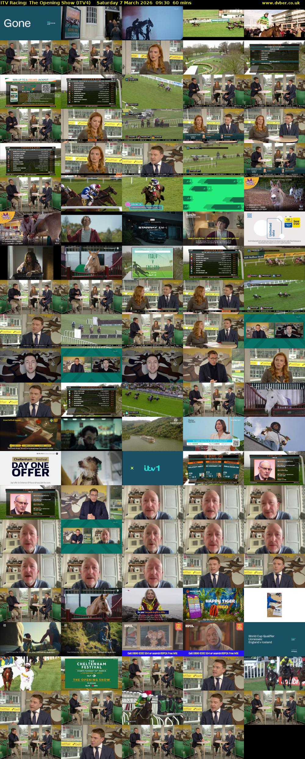 ITV Racing: The Opening Show (ITV4) Saturday 7 March 2026 09:30 - 10:30
