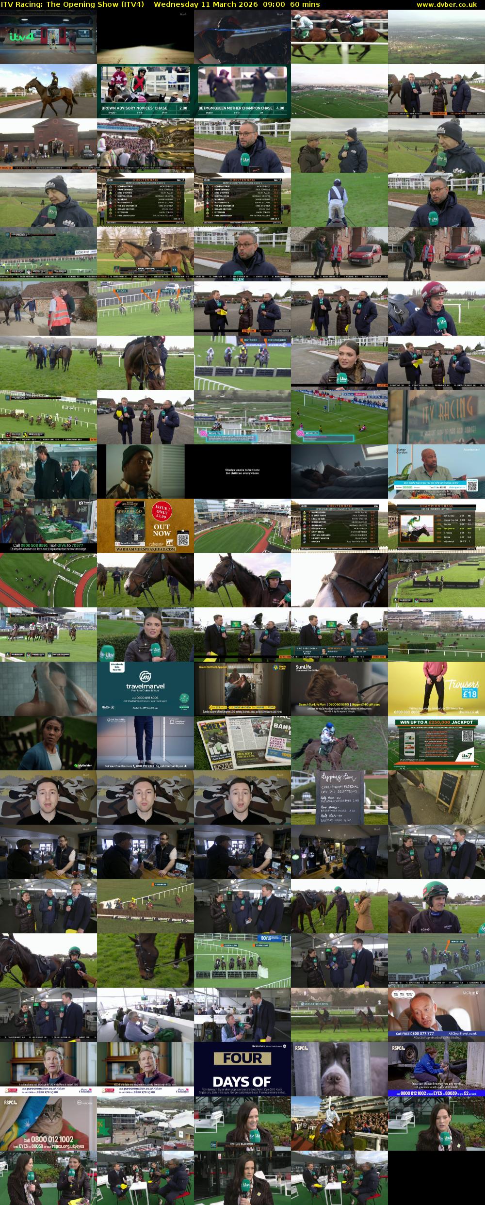 ITV Racing: The Opening Show (ITV4) Wednesday 11 March 2026 09:00 - 10:00